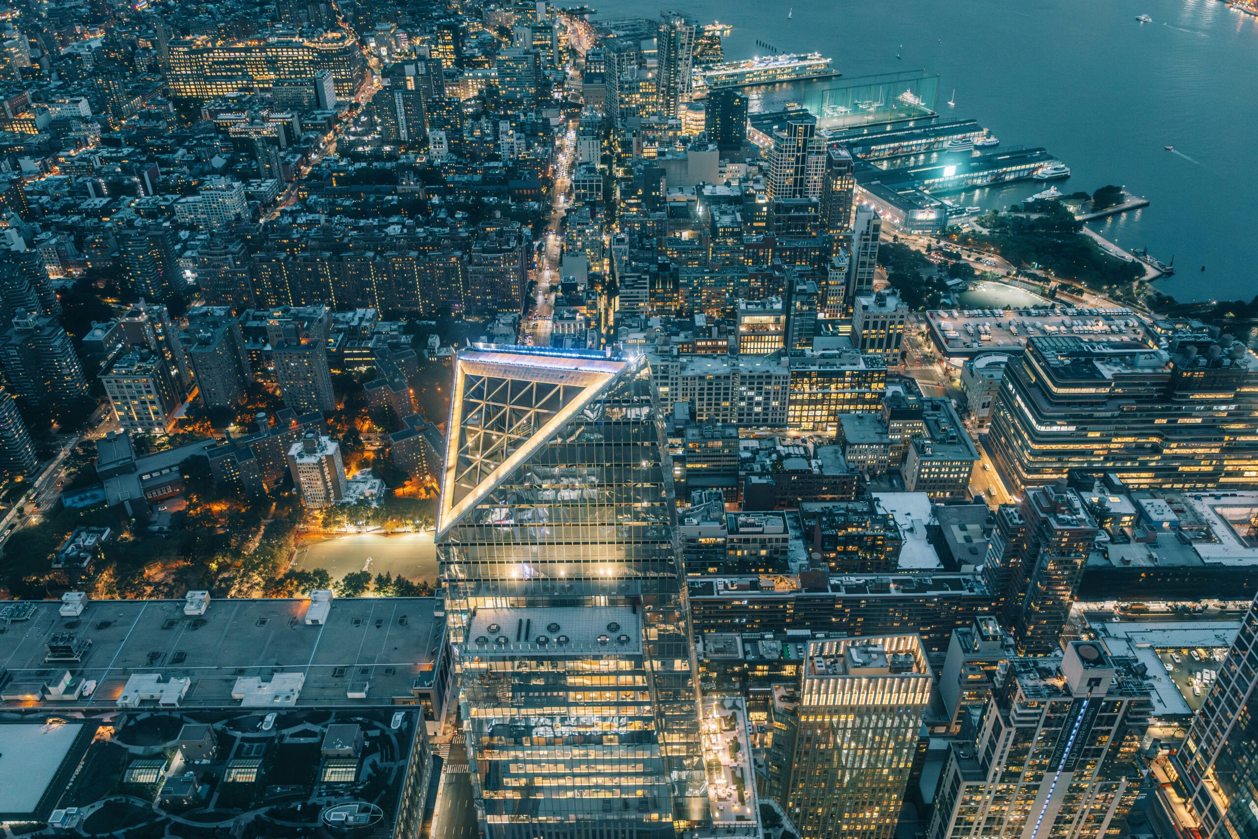 FPGA TinyML Smart Cities skyline representing edge AI infrastructure.